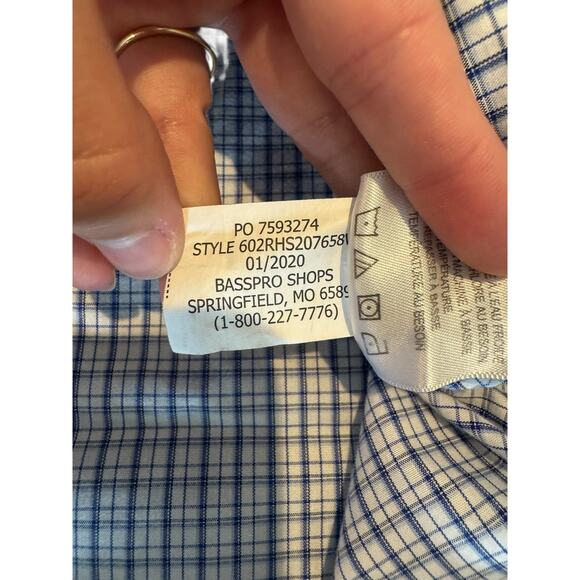 Red Head Large Tall Men’s Plaid Button Down Casual Shirt - Picture 7 of 9